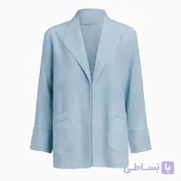 مانتو کتی زنانه مدل دریا جنس شانتون رنگ آبی سایز 38 تا 42