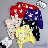 کراپ دخترانه طرح خرگوش دورس لاکرا سایز 40 تا 65