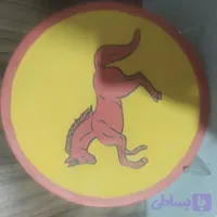 بشقاب سفالی طرح اسب اکرلیکی