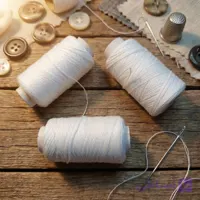 خرید نخ کوک سفید | قرقره 10 گرمی