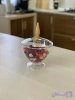 شکلات خوری پایه دار اکرلیک لیمون
