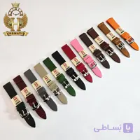 بند چرم طبیعی ساعت مچی ساده بدون دوخت BNCHT205 (سایز 18)