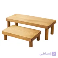 رایزر چوبی سرو و پذیرایی دو عددی مستطیل با پایه