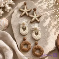 گوشواره کنفی پاییزی