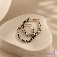 گوشواره پلنگی چرم