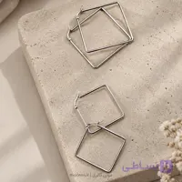 گوشواره بیسیک مربع
