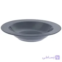 بشقاب گود چینی وان کافی خاکستری 3 عددی