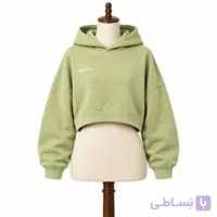 کراپ دورس زنانه کلاهدار miu miu سبز