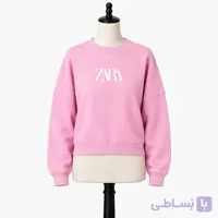 کراپ دورس زنانه صورتی طرح ZARA