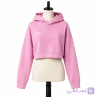 کراپ دورس زنانه کلاهدار miu miu صورتی