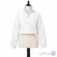 کراپ دورس زیپدار زنانه سفید کد MDC101