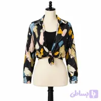 شومیز زنانه طرحدار مشکی