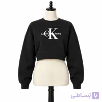 کراپ دورس زنانه مشکی طرح CK