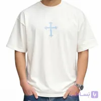 تی شرت مردانه cross سفید کد MTW823