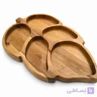 اردو خوری چوبی طرح برگ 5 خانه