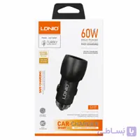 شارژر فندکی خودرو LDNIO مدل C137 با توان 60 وات
