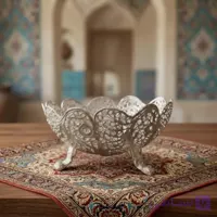 کاسه (پیاله) سه پایه قلبی ملیله