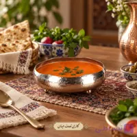 ظروف سوپ خوری مسی