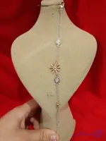 دستبند آویز خورشید مسی زنانه ظریف