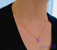 گردنبند زنجیر توپی ظریف و نازک زنانه