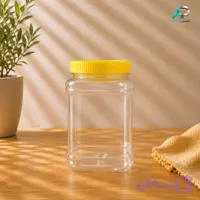 جار مربع 750 سی سی (1 کیلویی عسل) 27 گرم بادرب