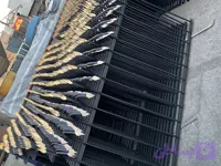 نرده آبشاری با رنگ کوره ای مشکی ارتفاع 120