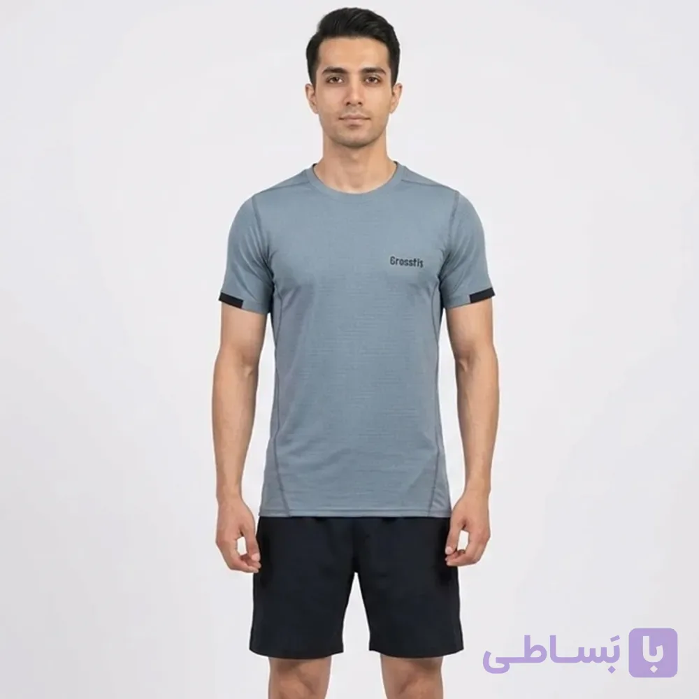 تیشرت ورزشی مردانه مدل CROSSFIT جنس فلامنت سوزنی کد 11575