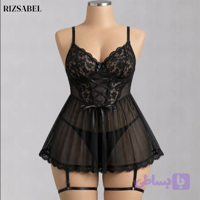 لباس خواب زنانه توری فنردار