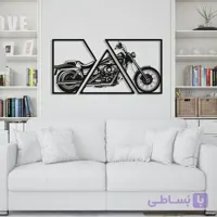 تابلو دکوراتیو فلزی طرح موتور مدرن  رنگ الکترواستاتیک