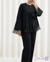 مانتو زنانه پاییزه مازاراتی یقه گرد بیتا کد ۱۰۱۶/ مزون مریکا