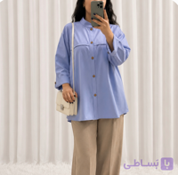 شومیز زنانه تترون قزاغ یقه فرنچ برشدارکد ۱۰۰۸ | مزون مریکا