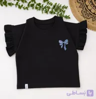 تیشرت مشکی دخترانه (کد25)