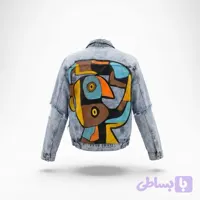 کت جین کاستوم طرح چهره کوبیسم