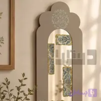 آینه دیواری دست ساز با نقاشی پشت آینه