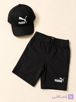 شلوارک مشکی اسپرت،برند puma، نخ پنبه،کد ۰۴۶