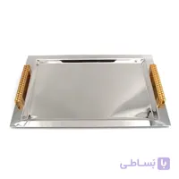 سینی دسته طلایی طرحدار