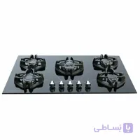 اجاق گاز صفحه ای توکار شیشه ای سفید اریکسان مدل j6  با ترموکوپل