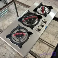 اجاق گاز صفحه ای توکار  استیل اریکسان مدل سه شعله مربعی  با ترموکوپل