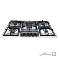 اجاق گاز صفحه ای توکار استیل اریکسان  مدل لوفرا اپکس پنج شعله ترموکوپل