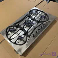 اجاق گاز صفحه ای توکار سه شعله 2 پلوپز صفحه استیل با ترموکوپل