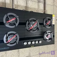 اجاق گاز صفحه ای  توکار شیشه ای  اریکسان مدل چدن j4 مشکی