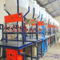 دستگاه پرکن مایعات ثقلی با درب بند و مخزن 200 لیتری