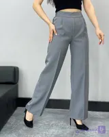 شلوار مازراتی نیم بگ طوسی