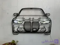 تابلو خطی BMW | تابلو دیواری دکوراتیو ماشین دست‌ساز