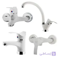 ست شیرآلات گلپانیک سری مروارید مجموعه ۴ عددی
