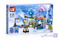 لگو ساختنی قصر یخی پرنسس مدل السا و آنا ۴۱۱ قطعه / LB638