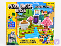 لگو ساختنی مگنتی پیکسل بلاک 25 تکه مدل Minecraft