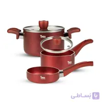 سرویس 5 پارچه کودک تیارا کد TR-5SPTGS رنگ قرمز