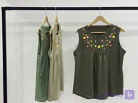 تاپ حلقه ای زنانه نخ ویسکوز طرح گل