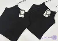 تاپ زنانه طرح پلنگی کبریتی جنس نخی